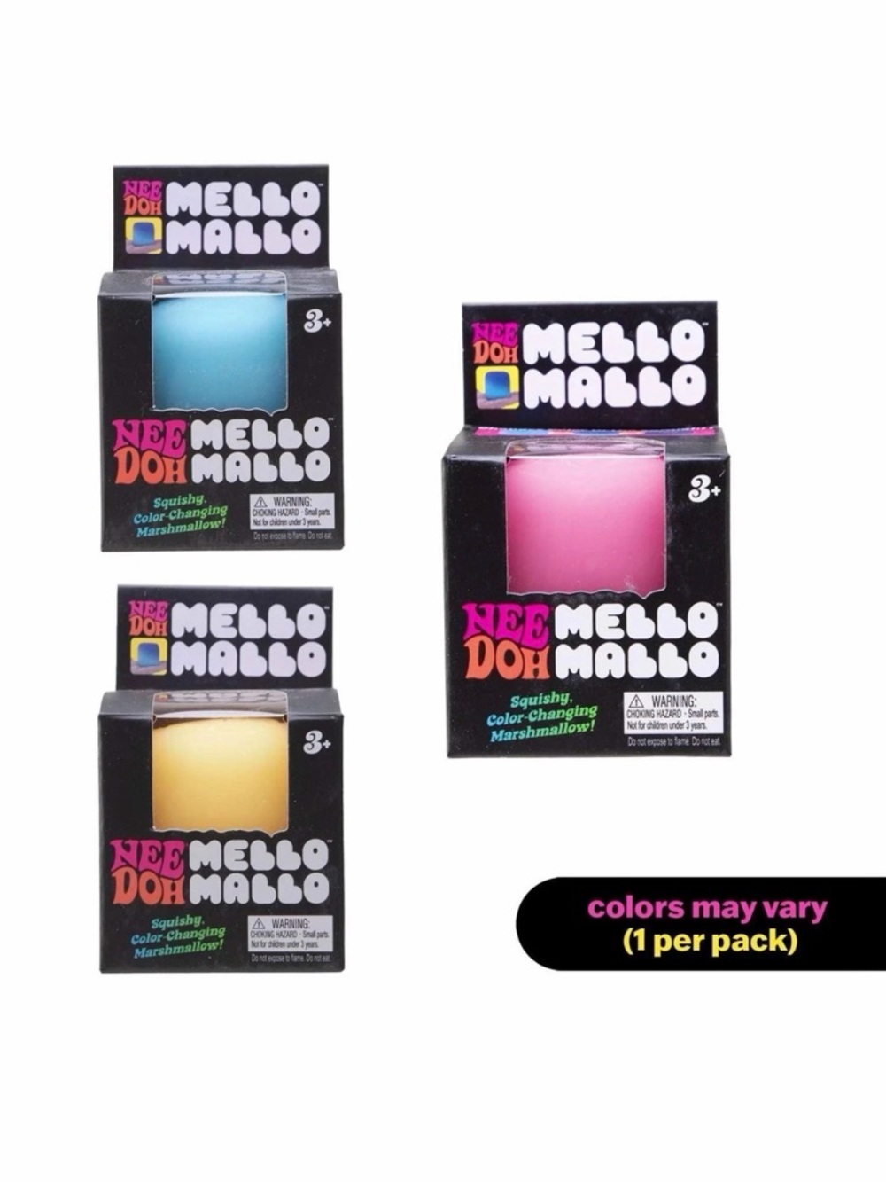 NWT Nee Doh Mello Mallo Color-Changing Ball - Blue